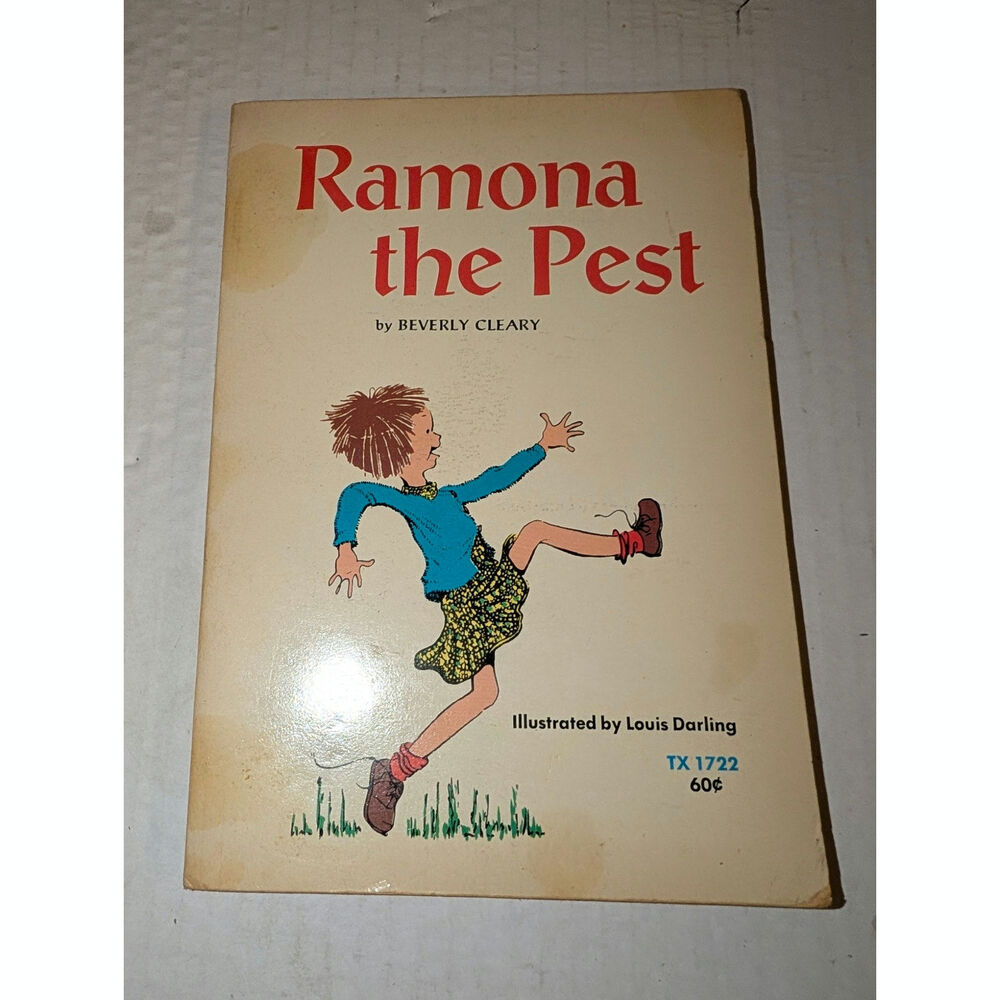Vintage 1970 Romona the Pest Beverly cleary PB Book Second Printing